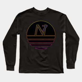 Synthwave N7 Logo Long Sleeve T-Shirt